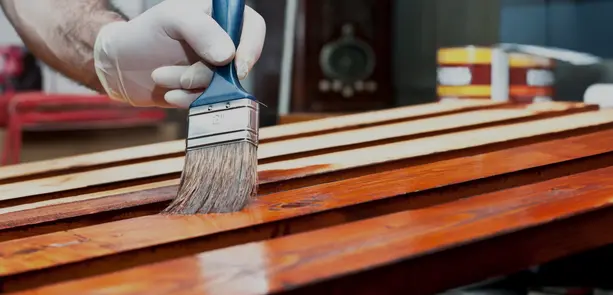 cara mengaplikasikan wood stain